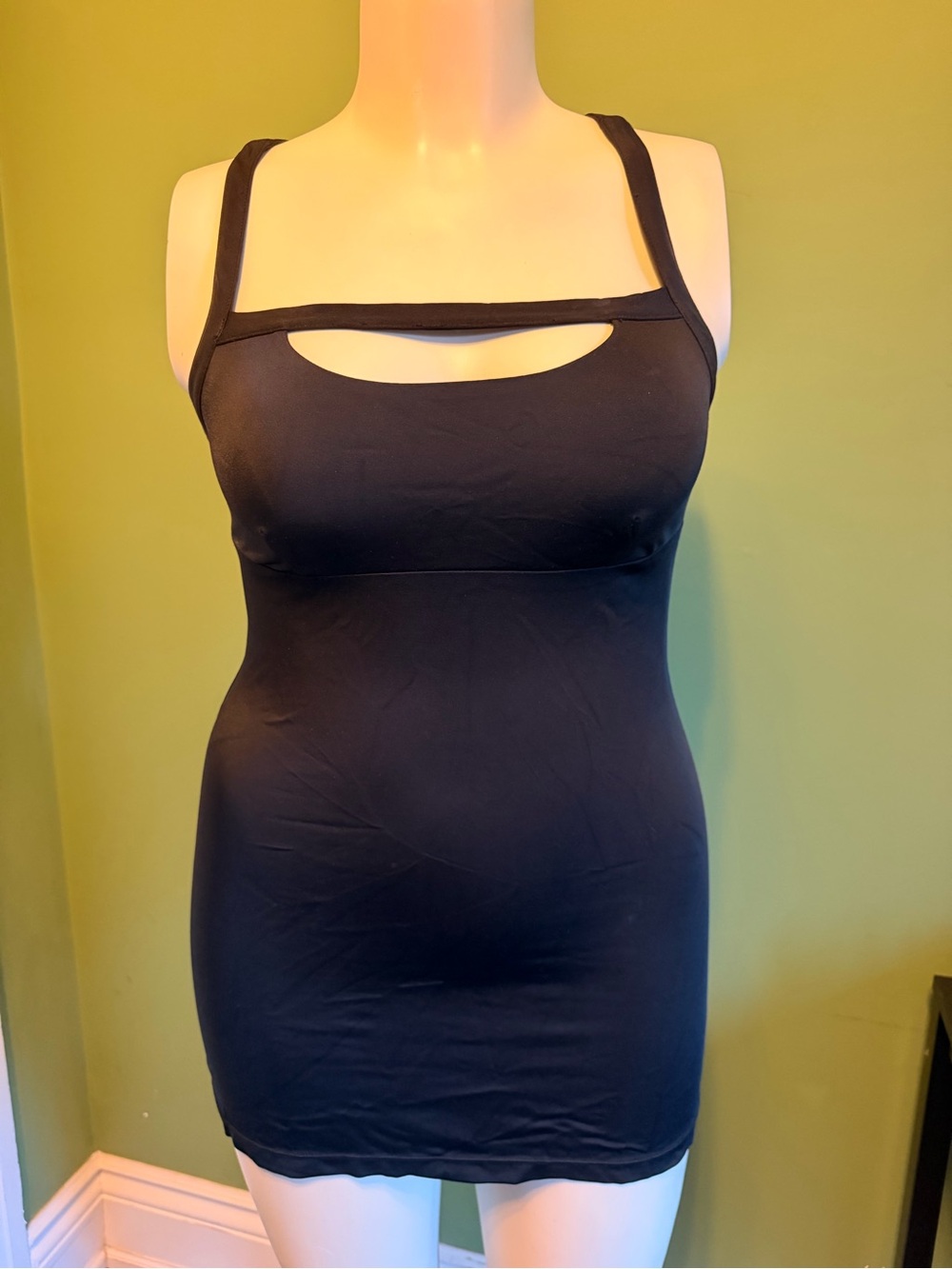 La SENZA Black Cutout Slip Dress
